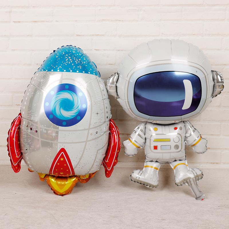 ぺたんこ配送 ヘリウム対応 風船 バルーン 飾り 宇宙 スペース 【宇宙飛行士】 パーティー フィルムバルーン 飾りつけ パーティー 大きい 宇宙人 UFO 宇宙服 |  | 06