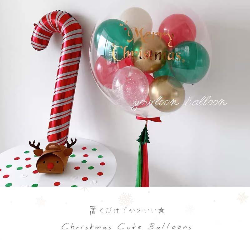 クリスマス 飾り 風船 フィルムバルーン キャンディケーン 大きい Xmas バルーン ホイルバルーン フォイルバルーン 飾りつけ 飾り付け 飾り イベント パーティー |  | 01