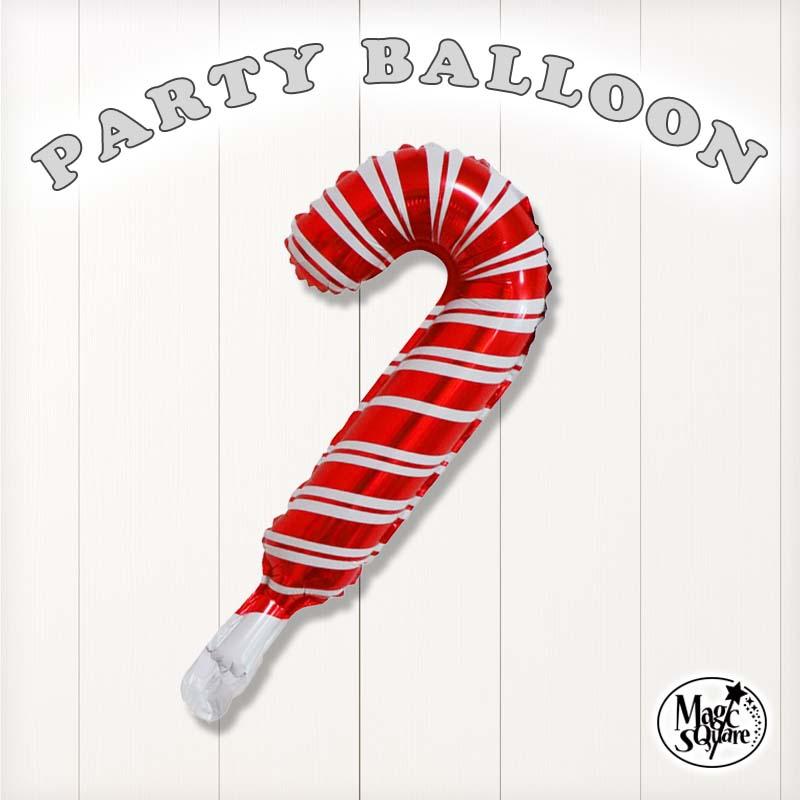 クリスマス 飾り 風船 フィルムバルーン キャンディケーン Xmas バルーン ホイルバルーン フォイルバルーン 飾りつけ 飾り付け 飾り  イベント パーティー | 