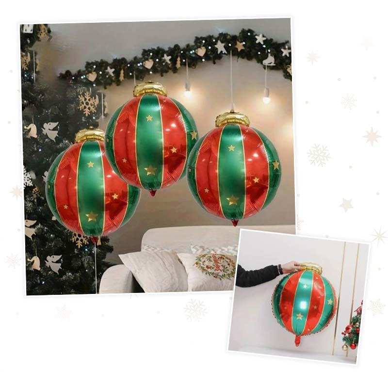 クリスマス 飾り 風船 フィルムバルーン Xmasボール 大きい バルーン ホイルバルーン フォイルバルーン 飾りつけ 飾り付け 飾り イベント パーティー |  | 01