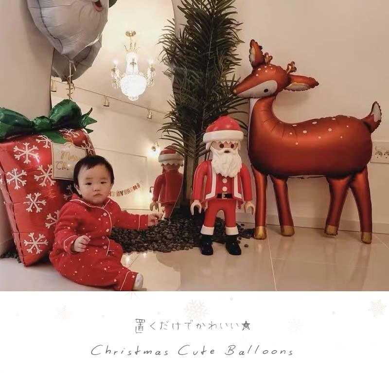 クリスマス 飾り 風船 フィルムバルーン ビッグバンビ トナカイ 特大 大きい バルーン ホイルバルーン フォイルバルーン 飾りつけ 飾り付け 飾り |  | 01