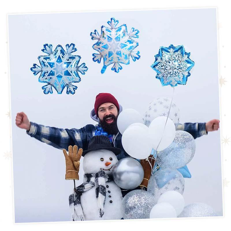クリスマス 飾り 風船 フィルムバルーン スノークリスタル 雪 氷 雪の結晶 大きい バルーン ホイルバルーン フォイルバルーン 飾りつけ 飾り付け 飾り |  | 04