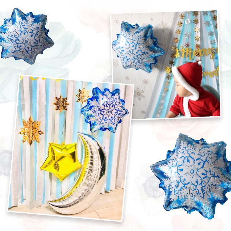 バルーン  雪の結晶  風船 ハロウィン 飾り 室内 玄関 吊るす スター 星 |  | 06