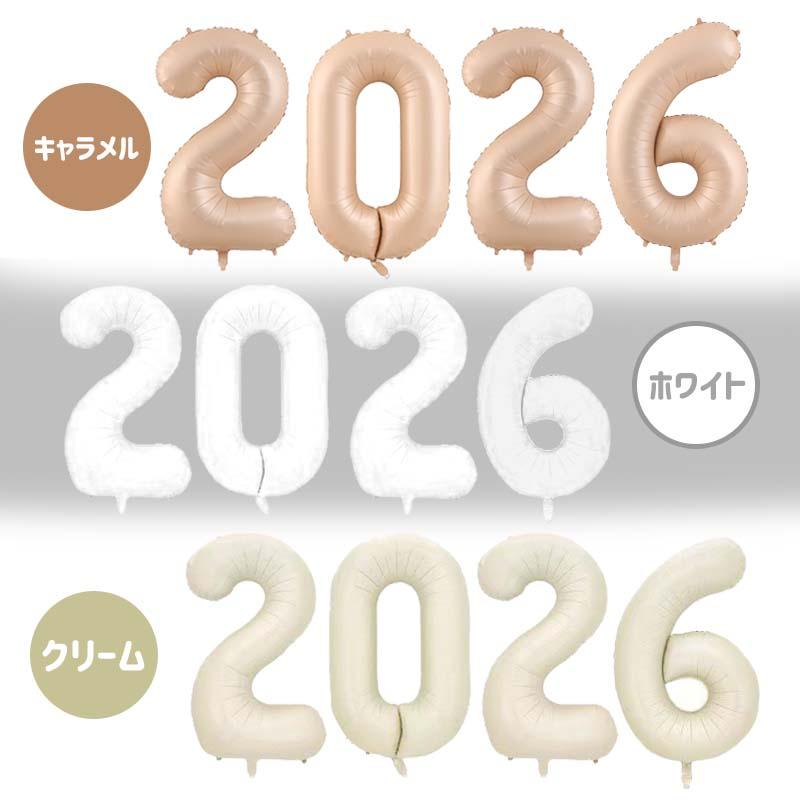 2025 西暦 数字 風船 バルーン 【8色から選べる年号バルーンセット】フィルムバルーン ホイルバルーン ナンバーバルーン |  | 05