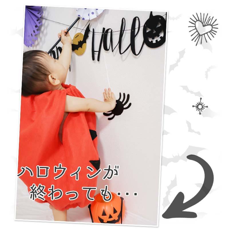 ハロウィン 飾りつけ セット 【ハロウィンペーパーファン＆ガーランドセット】 ペーパーファン ガーランド くも クモ 蜘蛛 |  | 07