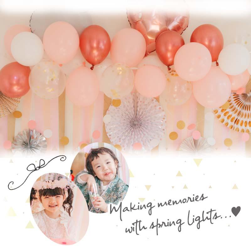 10点セット 送料無料 飾りつけ セット 入園 入学 卒業 【花あかりデコレ】 桜 バルーン 風船 おしゃれ かわいい パーティー 飾り お祝い フィルムバルーン |  | 09