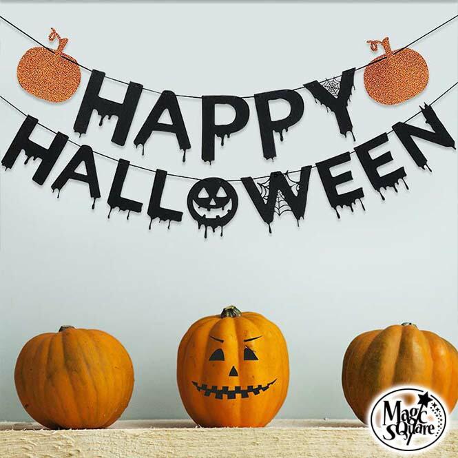 メール便対応 ハロウィン 飾り ハロウィンガーランドe Ha0038 ウォールステッカーのスクウェア 通販 Yahoo ショッピング
