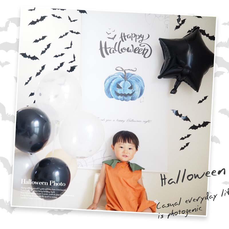 ハロウィン 飾り 立体 ウォールステッカー こうもり コウモリ 蝙蝠 60匹セット 海外風 ロゴ 北欧 飾り付け 装飾 室内 |  | 05