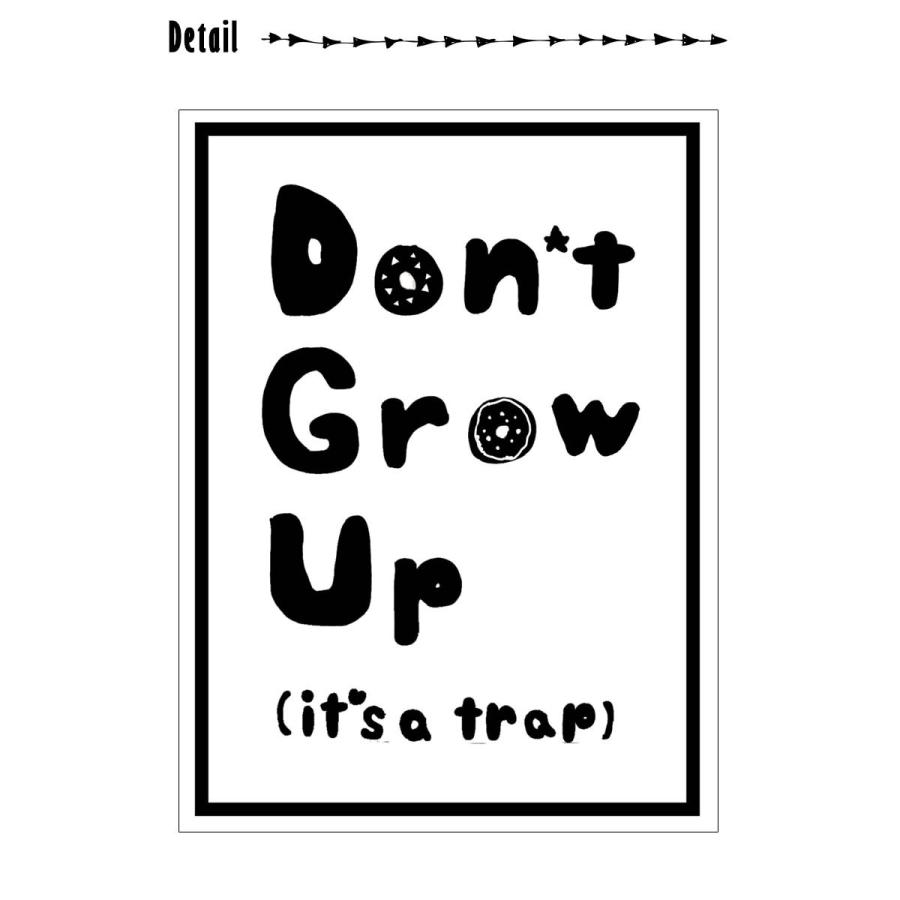 壁紙 おしゃれ 張り替え クロス メール便対応 ウォールステッカー パネルステッカー アート 飾り サイズ Don T Grow Up ドーナツ Ps0002 ウォールステッカーのスクウェア 通販 Yahoo ショッピング