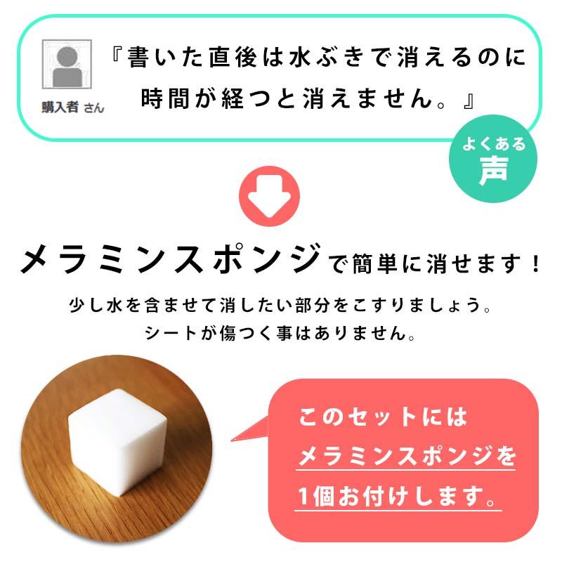 黒板 シート 貼ってはがせる チョーク 6色 セット 送料無料 粉が落ちないチョーク付き 54×150cm KITPAS キットパス 賃貸OK |  | 11