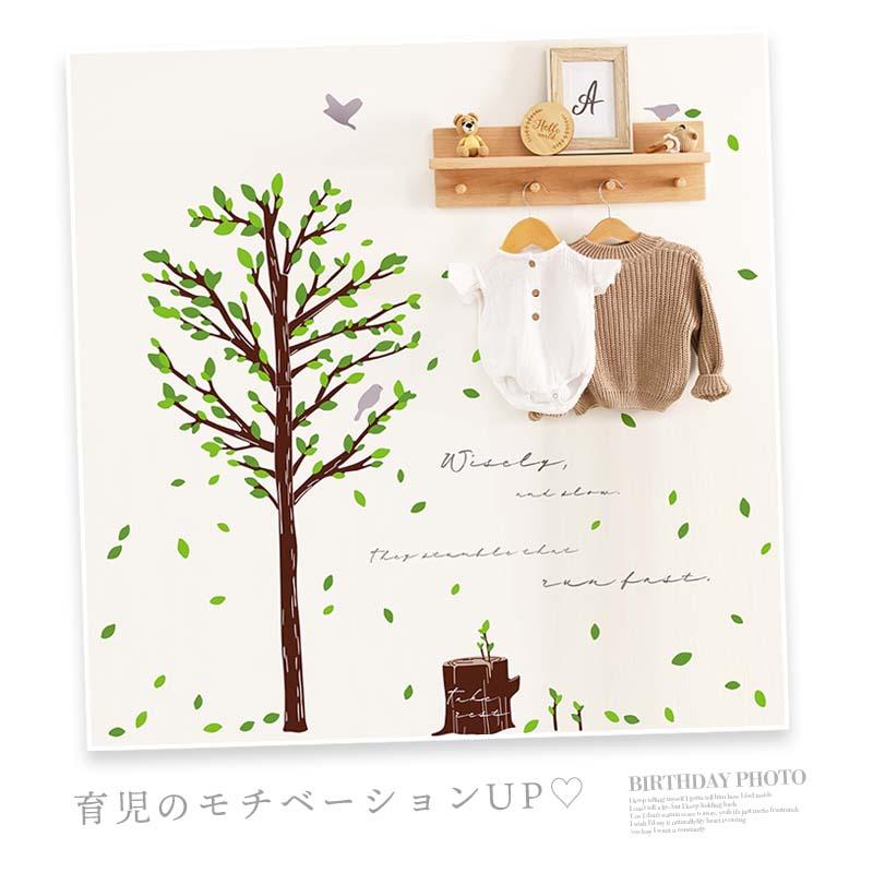 ウォールステッカー 大きな木 【木と切り株】 はがせる 壁 シール ステッカー 壁紙 飾りつけ おしゃれ 北欧 植物 木 葉 草 花 観葉植物 受注印刷 |  | 06