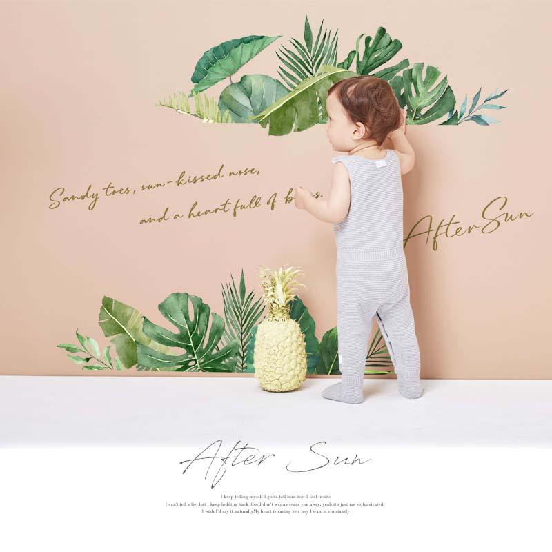 ウォールステッカー リゾート 南国 【after sun】 はがせる 壁 シール ステッカー 壁紙 飾りつけ 植物 木 葉 草 花 受注印刷 アフターサン トロピカル | マジックスクウェア | 01