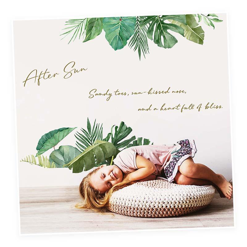 ウォールステッカー リゾート 南国 【after sun】 はがせる 壁 シール ステッカー 壁紙 飾りつけ 植物 木 葉 草 花 受注印刷 アフターサン トロピカル | マジックスクウェア | 05