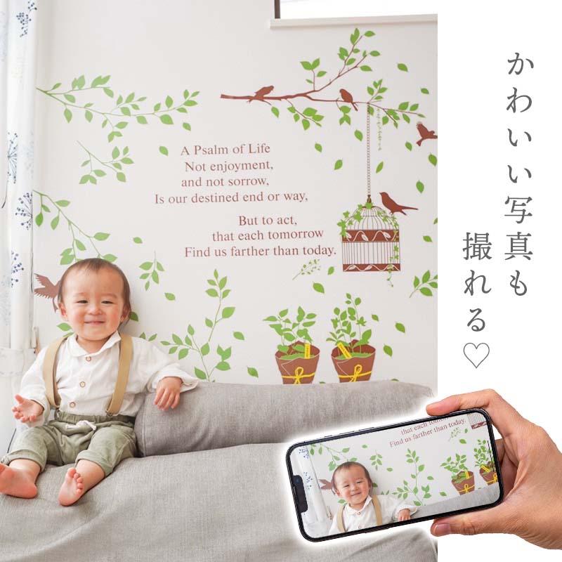 ウォールステッカー 木 鳥かご はがせる 壁 シール ステッカー 壁紙 大きい 飾り 飾りつけ おしゃれ 北欧 植物 鳥 葉 草 花 観葉植物 ガーデン 英字 英文 文字 |  | 14