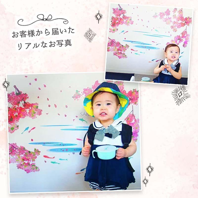 ウォールステッカー ハルヨ、コイ 和柄 桜 金魚 鯉 和 日本 さくら 春 |  | 05