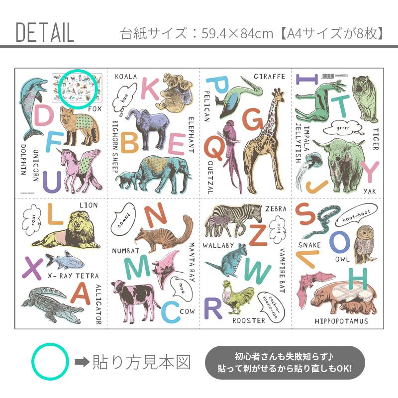 ウォールステッカー 知育 アルファベット表 ABC表 はがせる 壁 シール ステッカー 壁紙 防水 お風呂OK お風呂ポスター トイトレ 英単語 学習 ポスター 知育玩具 |  | 09