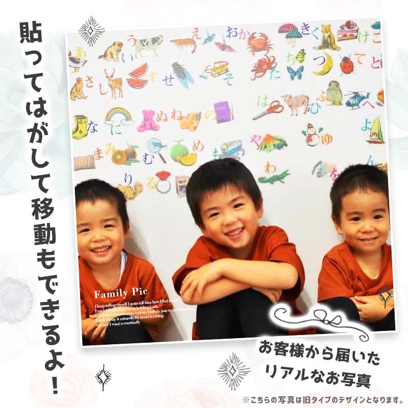 ウォールステッカー 知育 あいうえお表 はがせる 壁 シール ステッカー 壁紙 防水 お風呂 お風呂ポスター トイレ トイトレ あいうえお ひらがな 学習 ポスター |  | 05