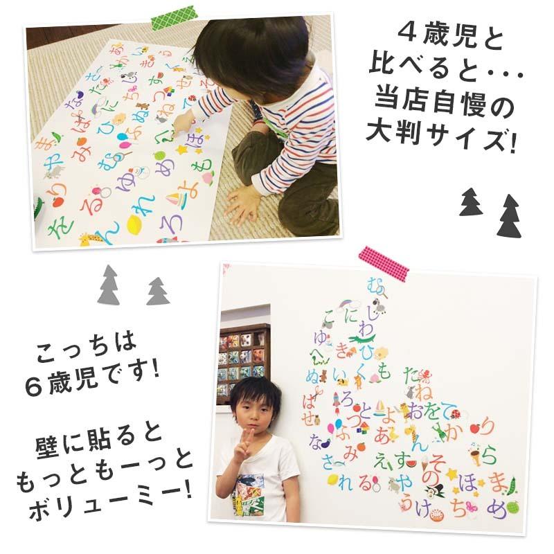 贈与 ウォールステッカー はがせる シール 壁紙 あいうえお ひらがな表 飾り Spurs Sc