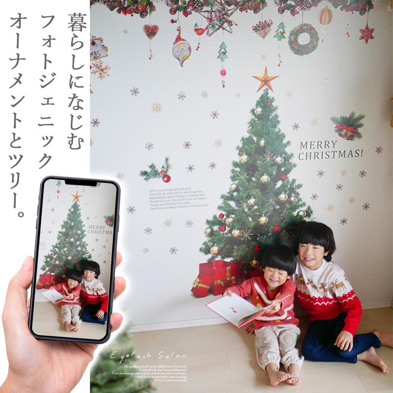ウォールステッカー クリスマス 飾り 【リアルツリーとオーナメントの2種セット】 はがせる 壁 シール ステッカー 壁紙 飾り 飾りつけ ツリー 店内装飾 | ウォールステッカーのスクウェア | 02