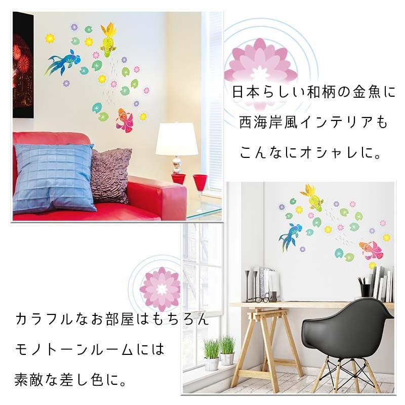 ウォールステッカー はがせる シール 壁紙 金魚物語 飾り W0186 ウォールステッカーのスクウェア 通販 Yahoo ショッピング