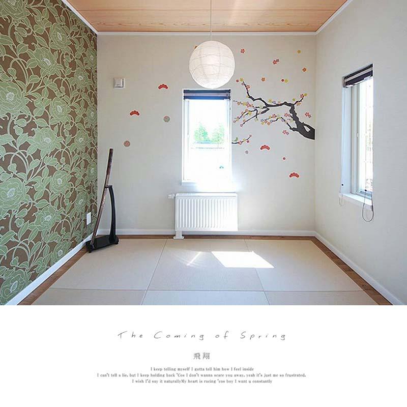 ウォールステッカー 梅 【飛翔】 貼って はがせる 壁 シール 壁紙 ステッカー 飾り 北欧 木 葉 草 花 観葉植物 植物 人気 カラフル 梅の木 桜 受注印刷 | マジックスクウェア | 17