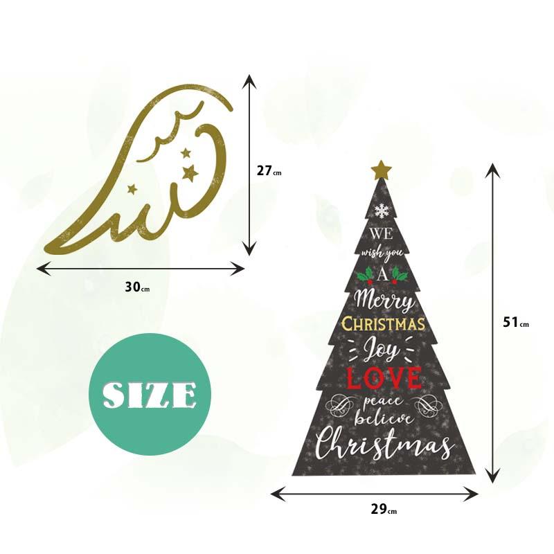 ウォールステッカー クリスマス  飾り付け 室内装飾 シール 壁紙 壁面 玄関 パーティー おしゃれ ホーリーエンジェル | マジックスクウェア | 10