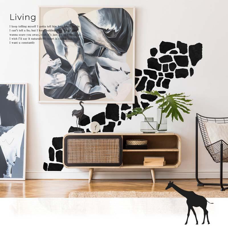 アニマルフレークステッカー　ブラックキリン　受注生産 |  | 04