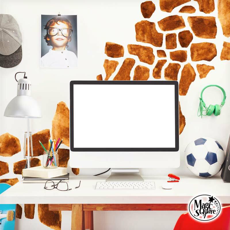 アニマルフレークステッカー　リアルキリン　受注生産 | 