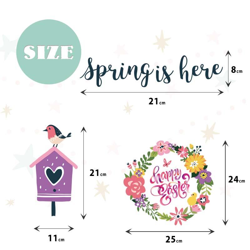 ウォールステッカー イースター 【イースターガーデン】 はがせる 壁 シール ステッカー 壁紙 飾りつけ おしゃれ 北欧 植物 木 葉 草 花 観葉植物 |  | 06