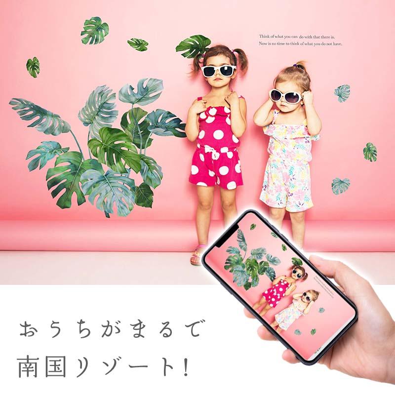 ウォールステッカー エキゾチックグリーン はがせる シール 壁紙 南国 植物 夏 リゾート ハワイ 木 葉 草 葉っぱ 木 観葉植物 受注印刷 |  | 10