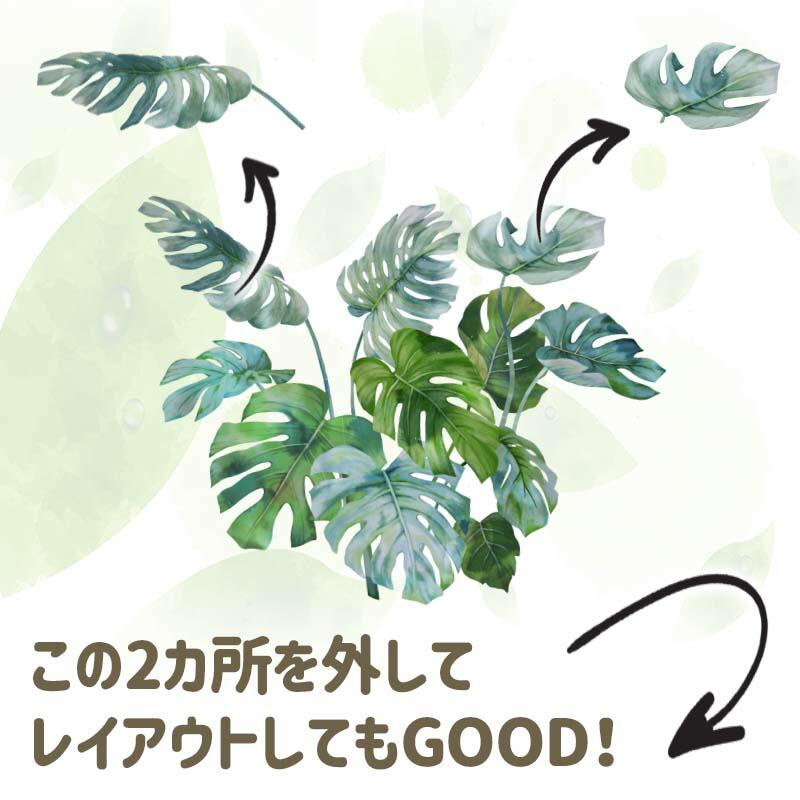 ウォールステッカー エキゾチックグリーン はがせる シール 壁紙 南国 植物 夏 リゾート ハワイ 木 葉 草 葉っぱ 木 観葉植物 受注印刷 |  | 08