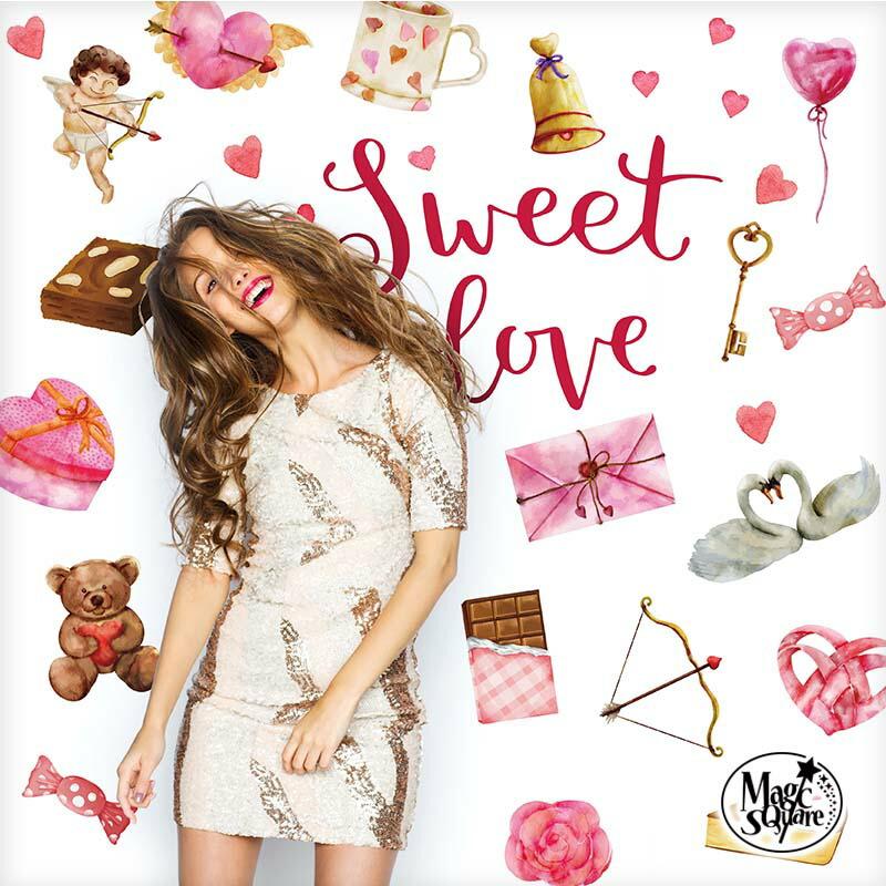 ウォールステッカー THINK PINK シンクピンク バレンタイン ウェディング バチェロレッテ 壁 シール 受注印刷 | 