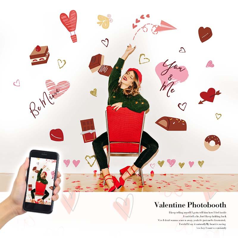 ウォールステッカー Lotta Choco ロッタチョコ 貼ってはがせる 壁 シール 賃貸OK 北欧 バレンタイン チョコレート チョコ ハート スイーツ かわいい |  | 01