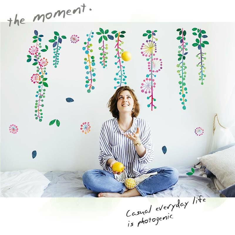 ウォールステッカー 木 花 大きい 観葉植物 飾り はがせる シール 壁紙 植物 南国 オアシスプランツ | マジックスクウェア | 07