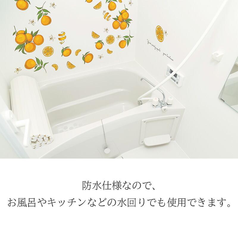 ウォールステッカー フルーツ 大きい 飾り はがせる シール 壁紙 植物 果物 草 花 オレンジ | マジックスクウェア | 03