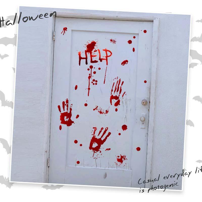 ウォールステッカー ハロウィン 2023 飾り付け 室内装飾 壁紙 シール 壁面 玄関 かぼちゃ Help｜magic-square｜05