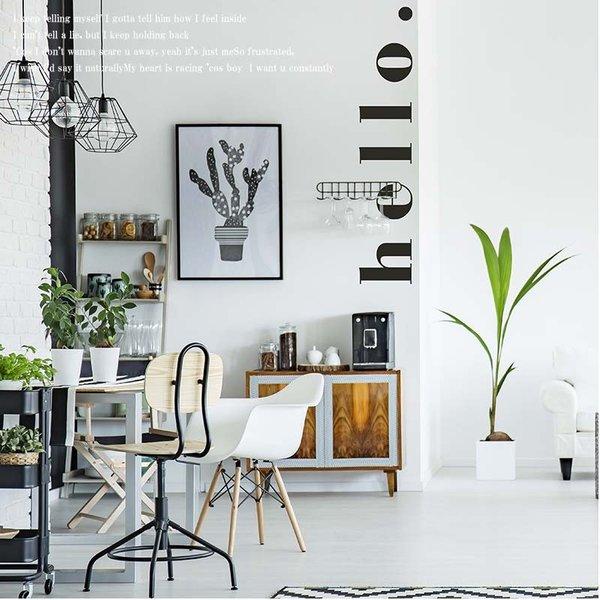 ウォールステッカー はがせる シール 壁紙 英字 モノトーン インテリア 雑貨 hello. |  | 01