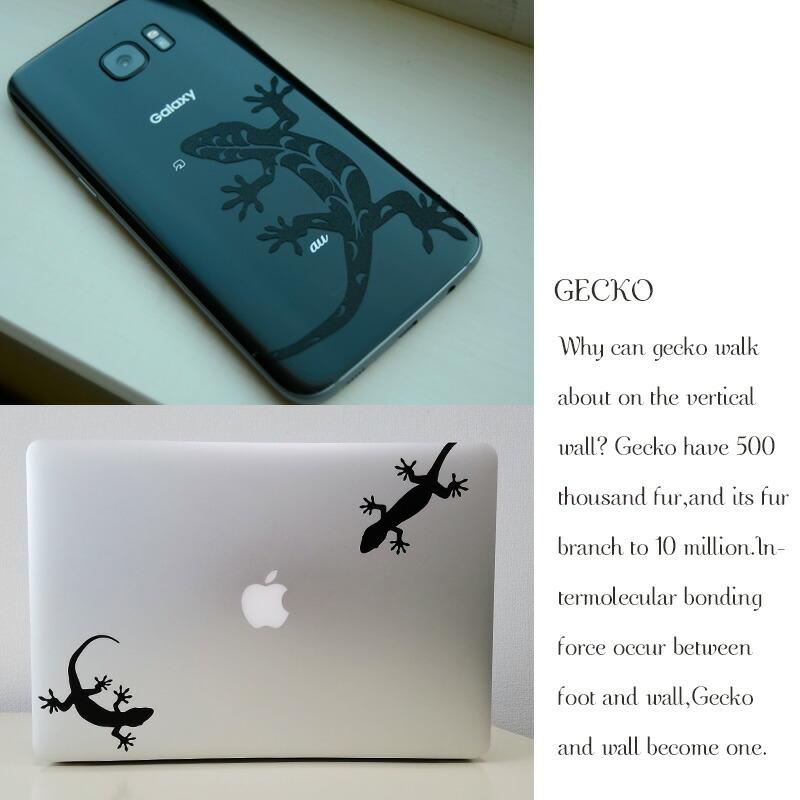 ウォールステッカー 【 ヤモリ 】 15cm 転写式 爬虫類 トカゲ とかげ やもり モノトーン ステッカー ニホンヤモリ ドット 壁紙 受注生産 メール便可 |  | 04