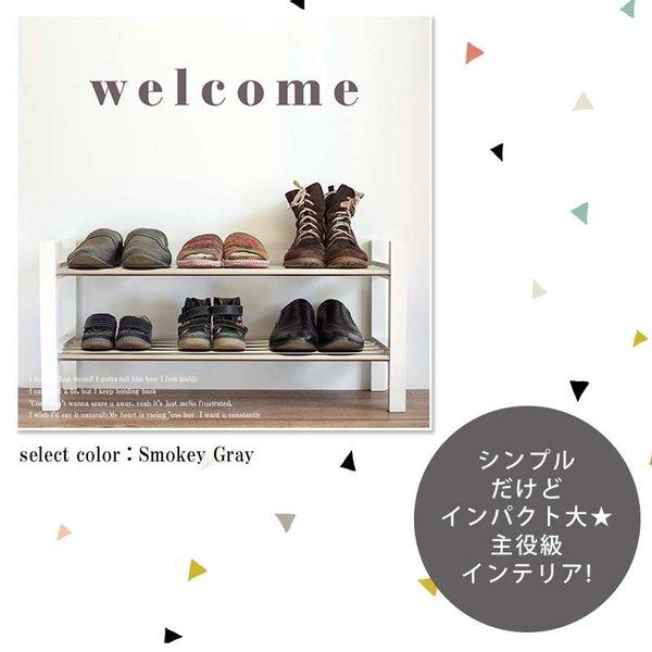 ウォールステッカー はがせる シール 壁紙 英字 モノトーン インテリア 雑貨 welcome.(小) | マジックスクウェア | 02