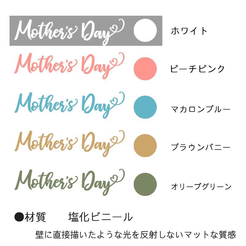 ウォールステッカー 送料無料 母の日 飾り プレゼント Happy Mother's Day 通常サイズ   転写式 お母さん カーネーション |  | 09