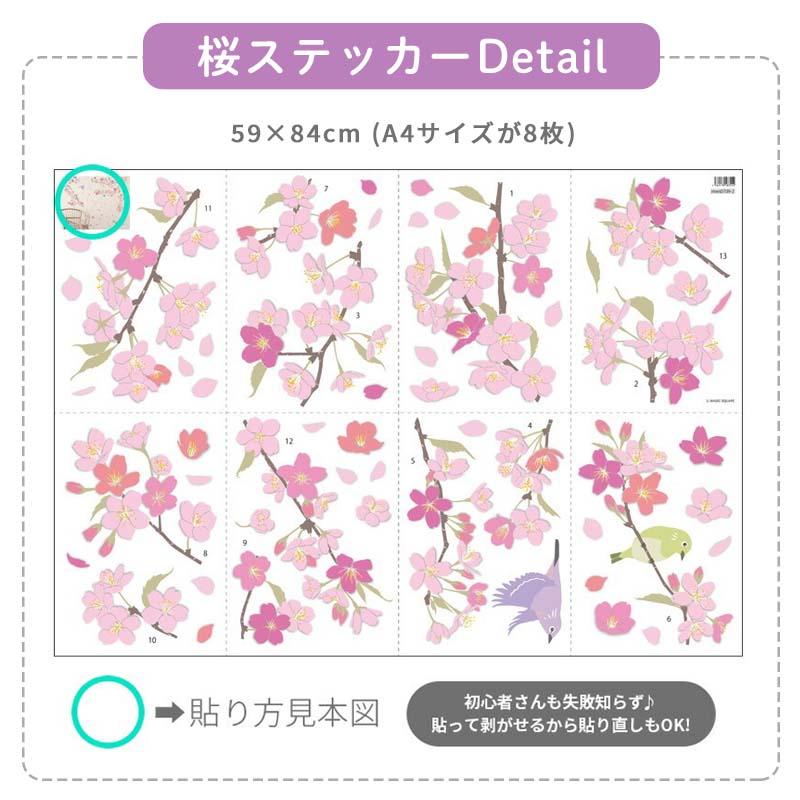 ウォールステッカー 入学 入園 卒業 卒園  桜 ＋ 入学・卒業ステッカー  パーティー 飾り 飾り付け  はがせる 壁紙 お祝い 装飾 飾りつけ 受注生産 |  | 06