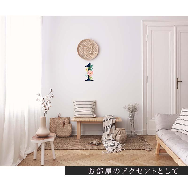 ウォールステッカー オシャレ数字 ガーデン はがせる シール 壁紙  誕生日 飾り バースデー 飾り付け パーティー ハーフ 1歳 2歳 受注印刷 |  | 01