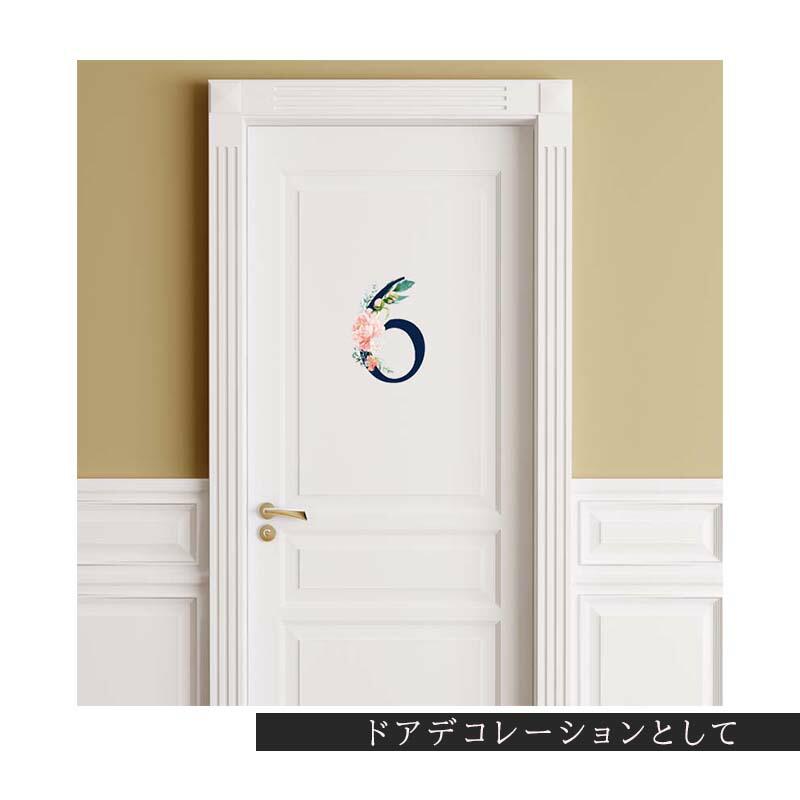 ウォールステッカー オシャレ数字 ガーデン はがせる シール 壁紙  誕生日 飾り バースデー 飾り付け パーティー ハーフ 1歳 2歳 受注印刷 |  | 03