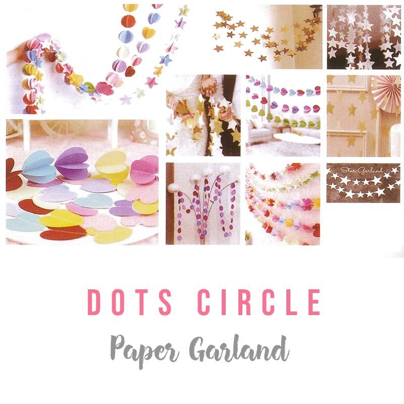 海外風 ドットガーランド ピンクドット 誕生日 飾り バースデー |  | 01