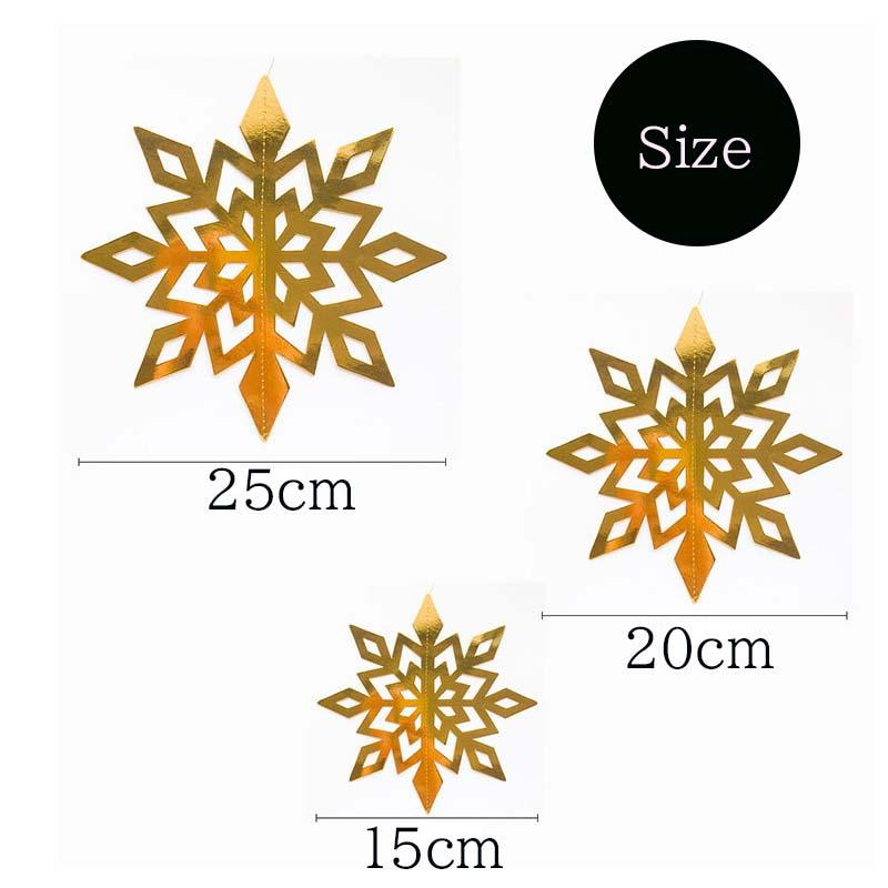 クリスマス 飾り 吊り下げ式 ガーランド 雪の結晶 大 パーティー 海外風 ロゴ 北欧 飾り付け 装飾 室内 おしゃれ かわいい フラッグ バナー 金 ゴールド 雪 |  | 03