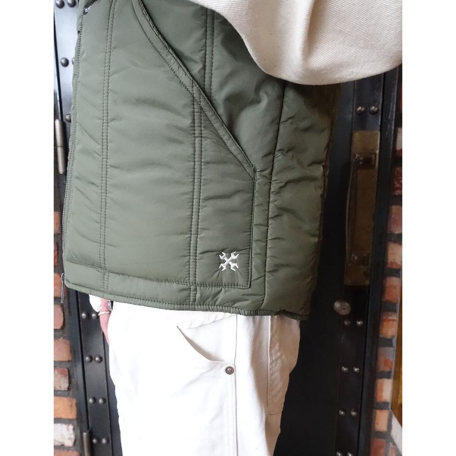 BLUCO ブルコ CREW NECK QUILTING VEST 145-35-008 OLIVE ベスト BLUCO ブルコ CREW NECK QUILTING VEST 145-35-008 OLIVE ベスト