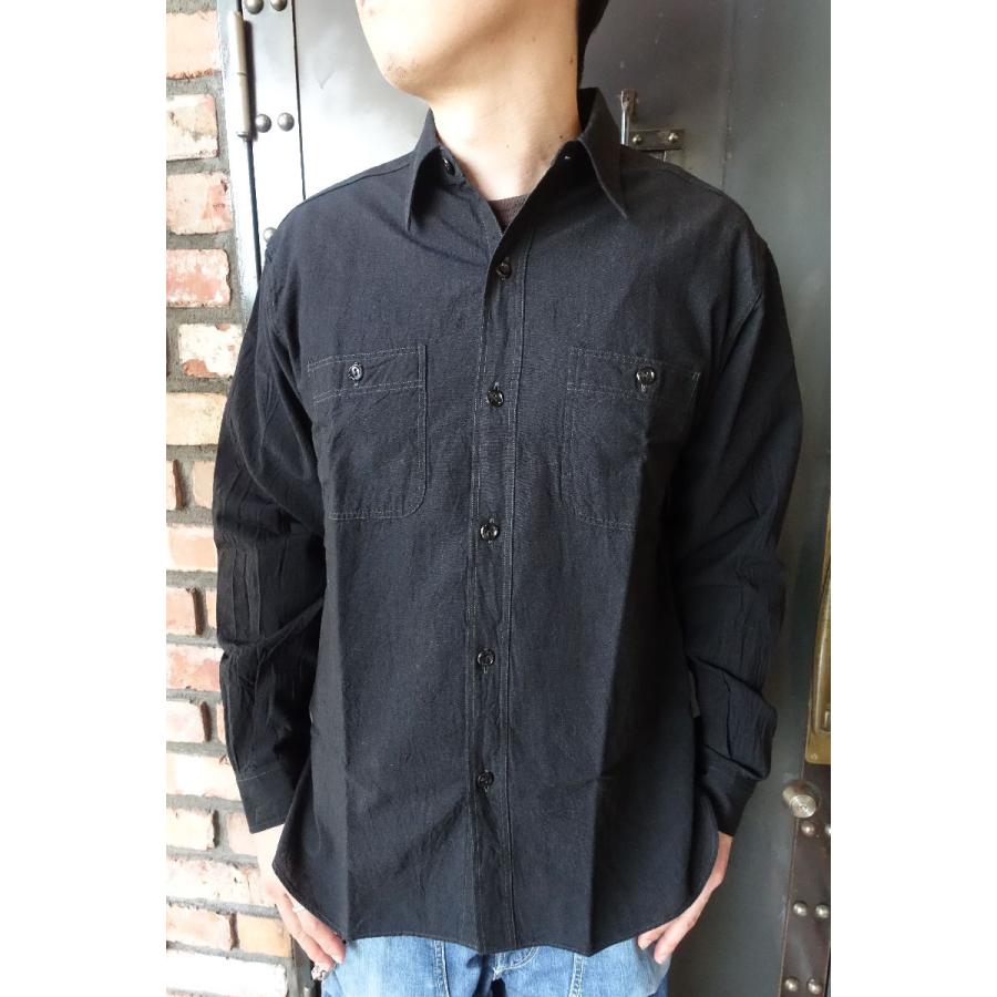 WILLIAM GIBSON BLACK CHAMBRAY バズリクソンズ　XL Buzz Rickson x William Gibson Black USN Chambray Shirt