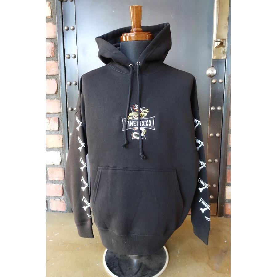 ファインシックス FINESIXXX FINE-CROSS EMBROIDERED GRAPHIC HOODIE パーカー BLACK :fs