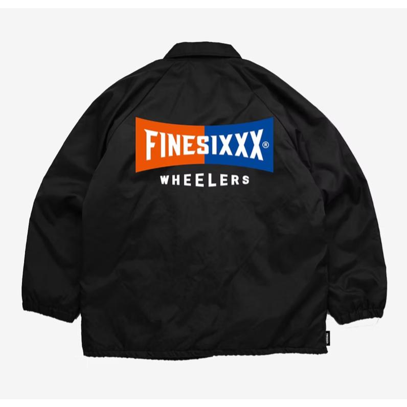 FINESIXXX ファインシックス　コーチジャケット　Mサイズ　黒 TRADE MARK EMBROIDERY ZIP COACH JACKET - BLACK | FINESIXXX