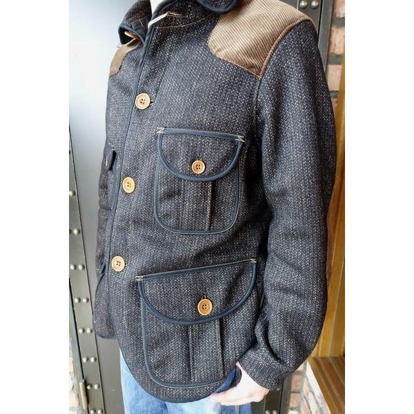 フリーホイーラーズ FREEWHEELERS COLUMBIA 1931015 GRAINED CHARCOAL STRIPE × NAVY ジャケット